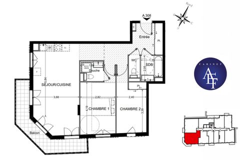 Lejlighed i Nice, Alpes-Maritimes, Nice - € 840.000 | Ref: 9OTR VINVC - A308 - foto 3