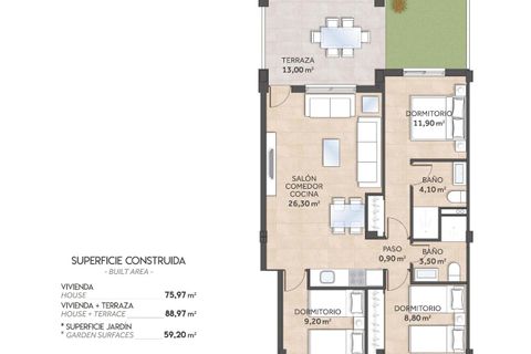 Bungalou a La Canada, Alicante, La Canada - € 252.620 | Ref: 1C-N9140 - foto 17