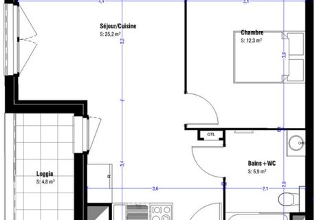 Apartament a Lens, Pas-de-Calais, Lens - € 550/mes | Ref: 49975 - foto 5