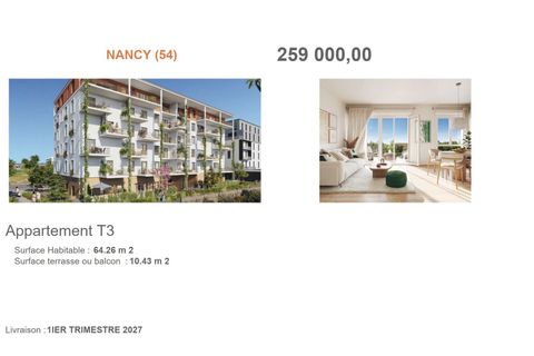 Lejlighed i Nancy, Meurthe-et-Moselle, Nancy - € 259.000 | Ref: 1274 - foto 1