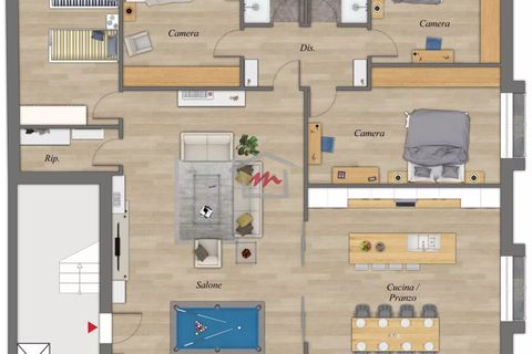 Træhytte i Bardonecchia, Turin, Bardonecchia - € 1.100.000 | Ref: "BAITA ORIZZONTE" - foto 12