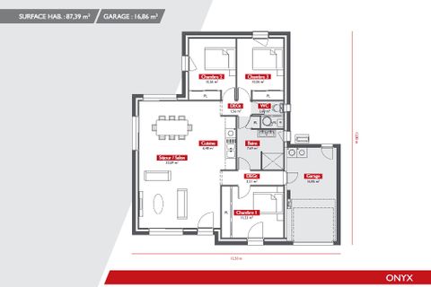 Villa i Mouchamps, Vendee, Mouchamps - € 224.700 | Ref: LE_CLOS_DES_CHARMES_SUD_44 - foto 3
