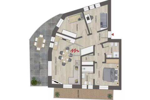 Leilighet i Bardonecchia, Turin, Bardonecchia - € 590 000 | Ref: "L'BACHA'" APT. 3 - foto 12