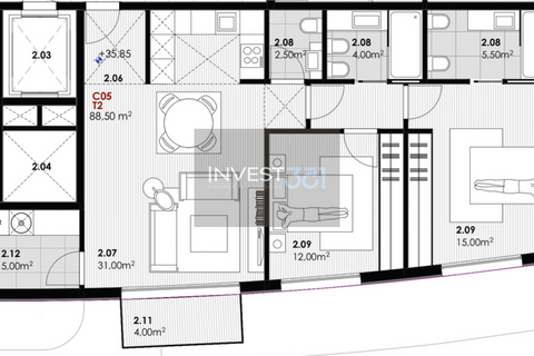 Lejlighed i Canidelo, Porto, Canidelo - € 405.000 | Ref: PC1141 - T2 Praias Gaia - foto 13