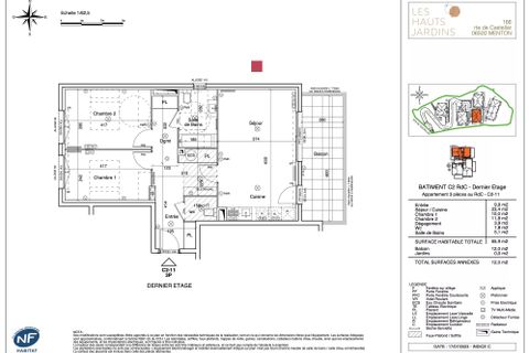 Lejlighed i Menton, Alpes-Maritimes, Menton - € 379.000 | Ref: C2-11 - foto 2