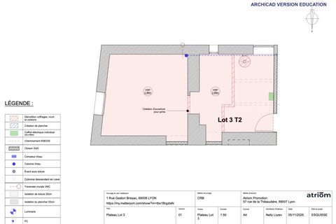 Lejlighed i Lyon, Rhone, Lyon - € 99.000 | Ref: 86488697 - foto 1