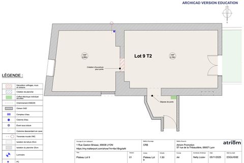 Lejlighed i Lyon, Rhone, Lyon - € 135.000 | Ref: 86503884 - foto 1