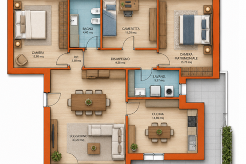 Penthouse i Parma, Parma, Parma - € 530.000 | Ref: parma737 - foto 32