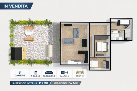 Leilighet i Carpenedolo, Brescia, Carpenedolo - € 188 000 | Ref: 2843 - foto 2