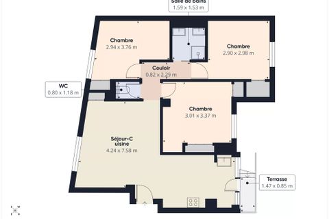 Lejlighed i Nice, Alpes-Maritimes, Nice - € 349.000 | Ref: GT1356 - foto 14
