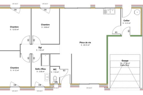 Villa i Harnes, Pas-de-Calais, Harnes - € 259.000 | Ref: Pavillon_Harnes - foto 3