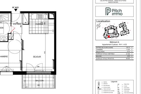 Apartament a Etaples, Pas-de-Calais, Etaples - € 595/mes | Ref: A23 - foto 11