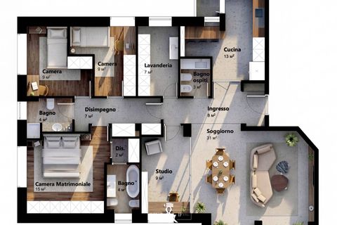 Lejlighed i Monza, Monza and Brianza, Monza - € 590.000 | Ref: 400 - foto 1