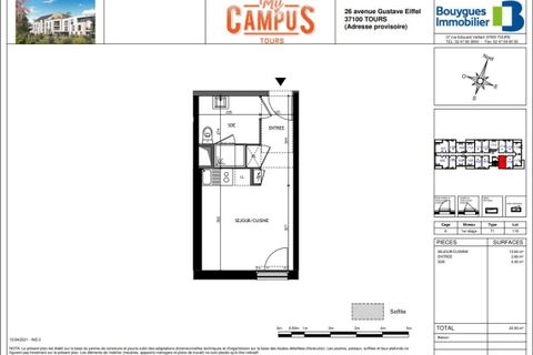 Apartament a Tours, Indre-et-Loire, Tours - € 326/mes | Ref: 0065590 - foto 4