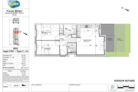 Apartament a Tours, Indre-et-Loire, Tours - € 699/mes | Ref: 0037458 - foto 4