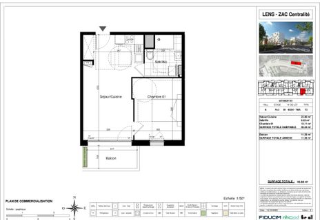 Apartament a Lens, Pas-de-Calais, Lens - € 612/mes | Ref: 0071747 - foto 2