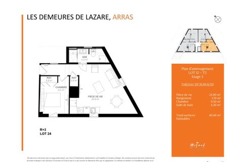 Apartament a Arras, Pas-de-Calais, Arras - € 660/mes | Ref: 0061035 - foto 2