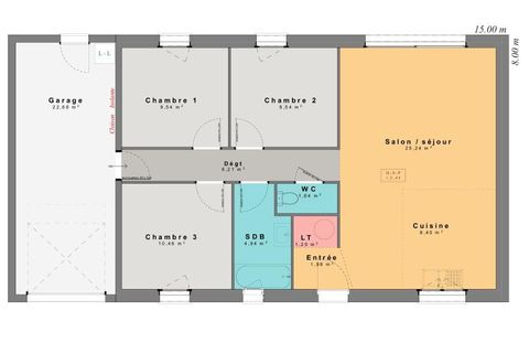 Villa i Mésanger, Loire-Atlantique, Mésanger - € 211.270 | Ref: TMM-44N-2624981-111-1200 - foto 3