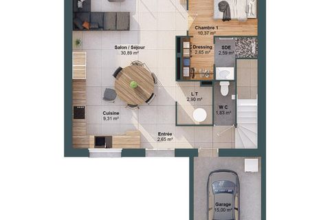 Villa a Angers, Maine-et-Loire, Angers - € 253.082 | Ref: TMM-49N-2611908-85-1200 - foto 3