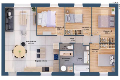 Villa a Le Bignon, Loire-Atlantique, Le Bignon - € 214.996 | Ref: TMM-44E-2625972-114-1200 - foto 3