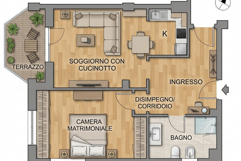 Leilighet i Taggia, Imperia, Taggia - € 170 000 | Ref: B316 - foto 15