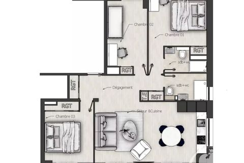 Lejlighed i Nice, Alpes-Maritimes, Nice - € 550.000 | Ref: 2105NA - foto 8