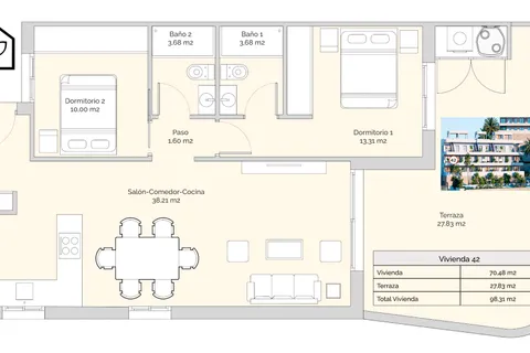 Lejlighed i Finestrat, Alicante, Finestrat - € 319.900 | Ref: 0022AMB509 - foto 32