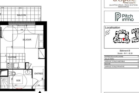 Apartament a Etaples, Pas-de-Calais, Etaples - € 410/mes | Ref: B26 - foto 7