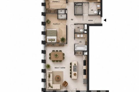Lejlighed i Lyon, Rhone, Lyon - € 752.000 | Ref: getkey_11038 - foto 4