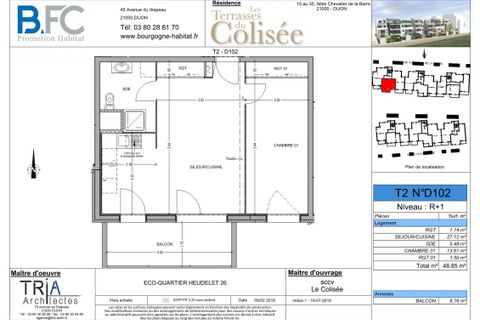 Apartament a Dijon, Cote-d'Or, Dijon - € 721/mes | Ref: 0039330 - foto 2