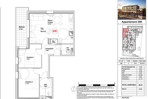 Apartament a Deville-les-Rouen, Seine-Maritime, Deville-les-Rouen - € 844/mes | Ref: 0059454 - foto 2