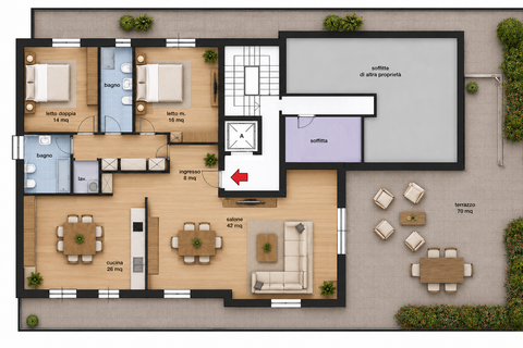Lejlighed i Rovigo, Rovigo, Rovigo - € 260.000 | Ref: ROA1098 - foto 17