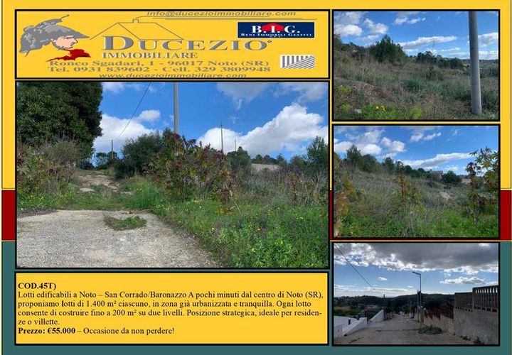 Helårsgrund i Noto, Siracusa, Noto - € 55.000 | Ref: 45T - foto 1