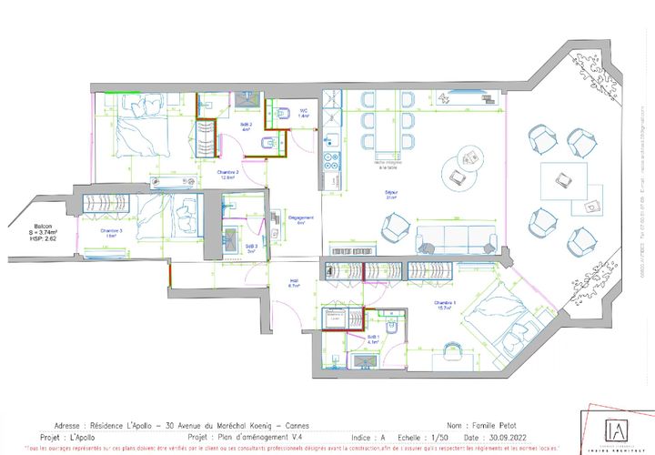 Lejlighed i Cannes, Alpes-Maritimes, Cannes - € 2.348.000 | Ref: HH-14945836 - foto 1