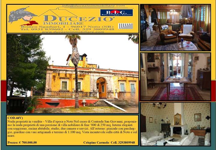 Villa i Noto, Siracusa, Noto - € 700.000 | Ref: 44V - foto 1