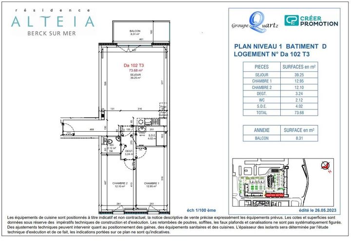 Leilighet i Berck, Pas-de-Calais, Berck - € 363 500 | Ref: 6427 - foto 1
