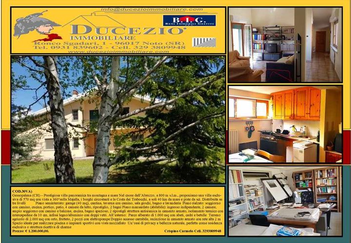 Villa i Gessopalena, Chieti, Gessopalena - € 1.200.000 | Ref: 30VAB - foto 1