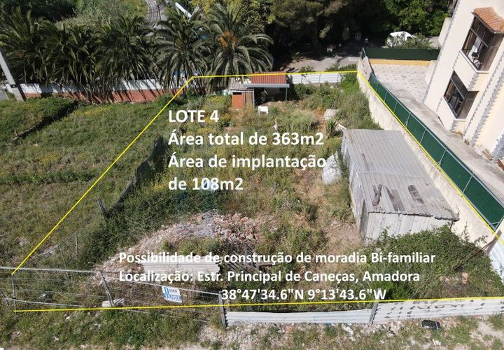 Helårsgrund i Amadora, Lisbon, Amadora - € 135.000 | Ref: TER 108 - foto 1