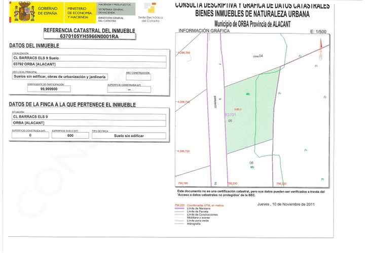 Helårsgrund i Orba, Alicante, Orba - € 60.000 | Ref: 026050_E - foto 1