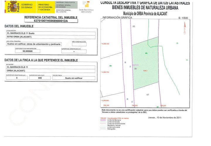 Helårsgrund i Orba, Alicante, Orba - € 60.000 | Ref: 026051_E - foto 1