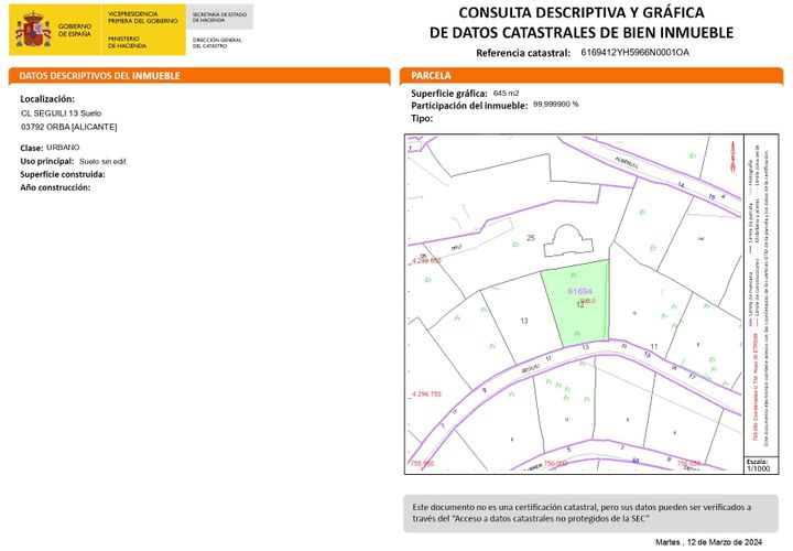 Helårsgrund i Orba, Alicante, Orba - € 95.000 | Ref: 026079_E - foto 1