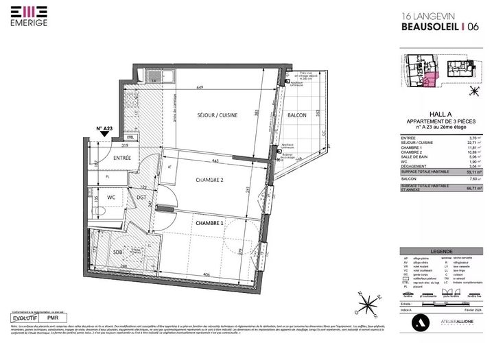 Lejlighed i Beausoleil, Alpes-Maritimes, Beausoleil - € 810.000 | Ref: 85096989 - foto 1