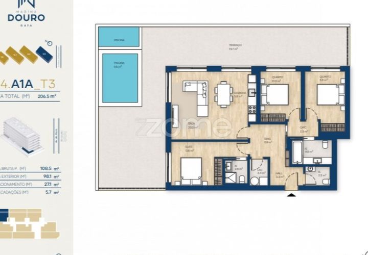 Lejlighed i Canidelo, Porto, Canidelo - € 620.000 | Ref: ZMPT569293 - foto 1