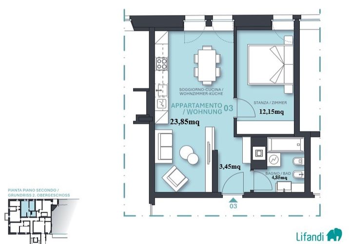 Leilighet i Egna, South Tyrol, Egna - € 300 000 | Ref: J102.3 - foto 1