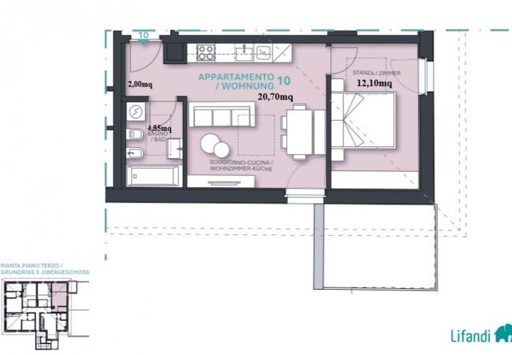 Leilighet i Egna, South Tyrol, Egna - € 300 000 | Ref: J102.10 - foto 1