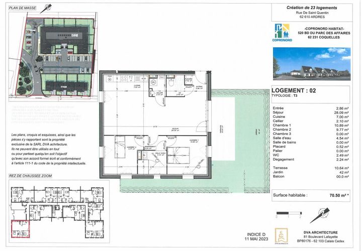 Leilighet i Ardres, Pas-de-Calais, Ardres - € 199 000 | Ref: ARDRES_T3_RDC - foto 1