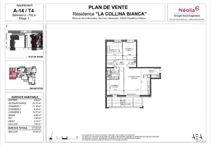 Leilighet i Pfastatt, Haut-Rhin, Pfastatt - € 232 000 | Ref: 68-19045_A14 - foto 1