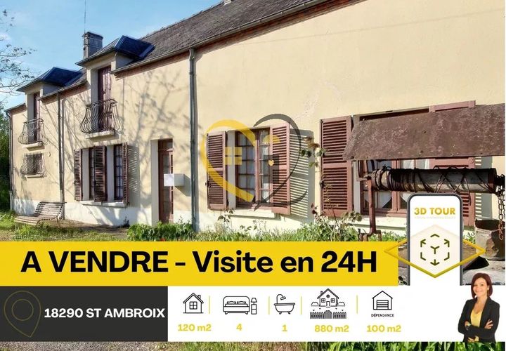 Villa i Saint-Ambroix, Cher, Saint-Ambroix - € 85.000 | Ref: 85796871 - foto 1