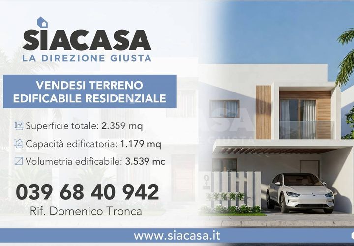 Helårsgrund i Cornate d'Adda, Monza and Brianza, Cornate d'Adda - € 298.000 | Ref: TERRENO-CORNATEDADDA - foto 1
