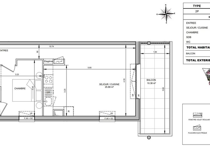 Lejlighed i Cannes, Alpes-Maritimes, Cannes - € 255.000 | Ref: 9OTRAICHARMO - B104 - foto 1